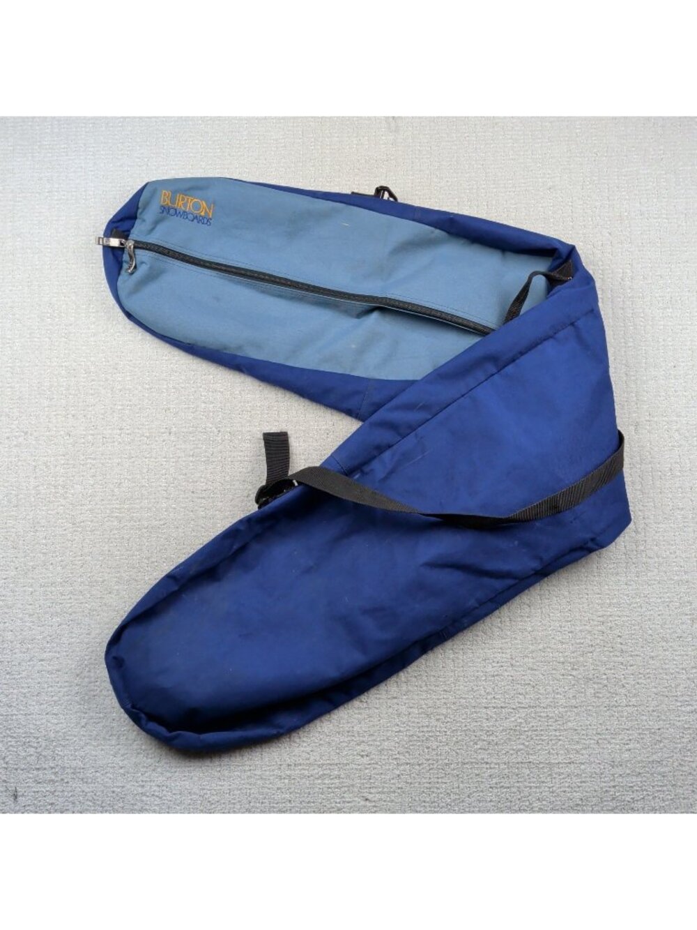 Vintage Burton Snowboard Bag Shoulder Strap Travel Ski Airport Storage Blue Read
